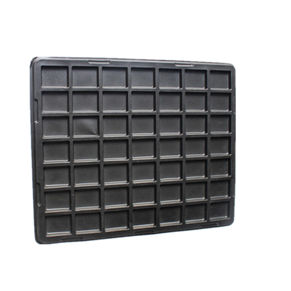 Eco-friendly customized size black pp tray for factory