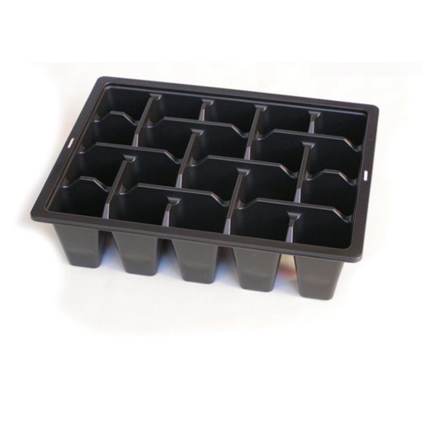 Black conductive ABS material tray for electronical package